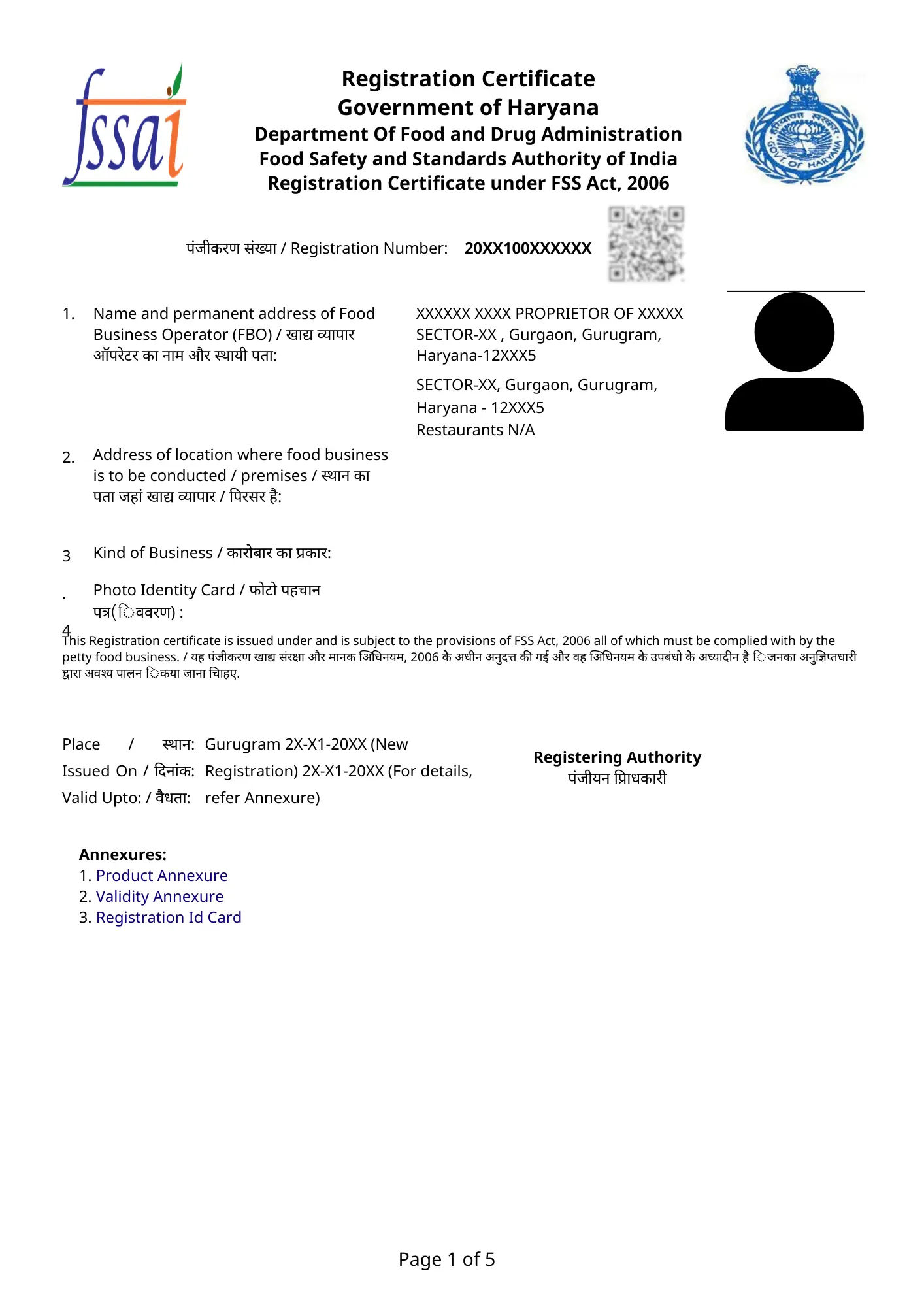 FSSAI Certificate